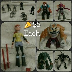 💫$5 Each🐢April & Villians of TMNT Action Figures